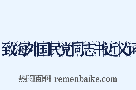 致海外国民党同志书近义词是什么意思的图片
